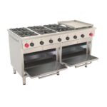 Cocina 6Pl. + 2 horno + Chq.Grande GN - imagen 2