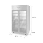Congelador A.I. 2 puertas de vidrio 1000 lt - imagen 3