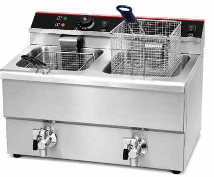 Freidora Eléctrica ITA 2DEPOSITOS con Despiche 2D - 8L