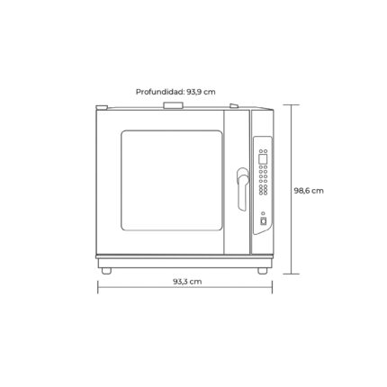 HORNO CONVECTOR DIGITAL 6 BDJ. GLP - imagen 2