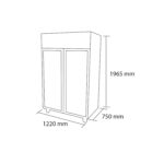 Refrigerador A.I. 2 Puertas de Vidrio 1000 Lt - imagen 3