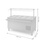 SALAD BAR 4 GN 1/1 + CUPULA + DESLIZA BANDEJA - imagen 2