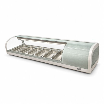Vitrina de Sushi Curva 1529 mm. Blanca - imagen 2