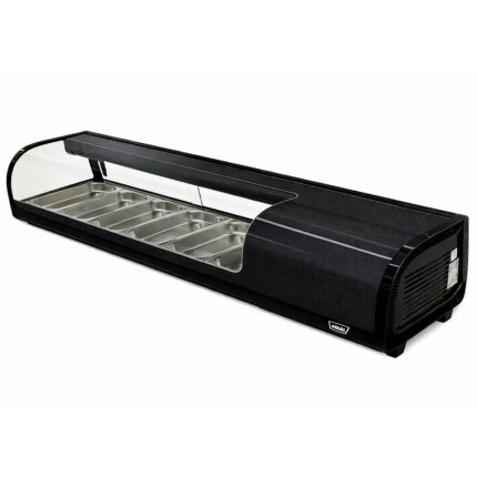 Vitrina de Sushi Curva 1529 mm. Negra - imagen 2