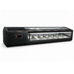 Vitrina de Sushi Curva 1529 mm. Negra - imagen 3