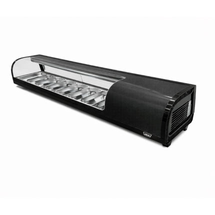 Vitrina de Sushi Curva 1800 mm. Negra - imagen 2